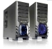  Clipeus Case with 12cm Blue/White Combo LED Vegas fan, Black - ECA3210 