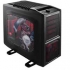 Black,ultra mid tower PC chassis with 140mm RED LED fan 