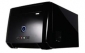  Black cube mini-iTX case, 150W real power PSU, 1 x 5.25 inch and 1 x 3.5 inch driver bay, 2 x USB, 1 x HD Audio& MIC, 80mm fan 