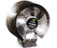  CPU Cooler, 2-Ball bearing, Multi Socket, Ultra Quiet 110mm PWM Fan with green LED, 2 Modes operation: Normal and Silent Noise 