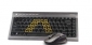  Natural-A Slim 2.4G Wireless Desktop XFar 15m with Nano USB Black 
