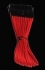  Sleeved 24-Pin ATX Extension Cable, 30CM, RED/BLACK 