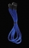  Sleeved PWM Fan Extension Cable,30cm,4-Pin Male to 4-Pin Female, BLUE/BLACK 