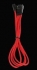  Sleeved PWM Fan Extension Cable,30cm,4-Pin Male to 4-Pin Female, RED/BLACK 