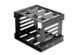  Painted steel Bay converter, converts 3x5.25" into 3x3.5" HDD bays, anti-vibration design, black 