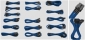 Blue Colour - Corsair Individually Sleeved Modular Cable Kits for Corsair Professional Series Gold AX1200 PSU ONLY, 16Pieces of Cables in Total Blue Colour - Corsair Individually Sleeved Modular Cable Kits for Corsair Professional Series Gold AX1200 PSU ONLY, 16Pieces of Cables in Total