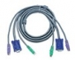  2m CUSTOM MADE CABLE SETS FOR CPU SWITCH WITH HD15 M-F 