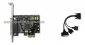  PCIe Controller Card 2 Serial + 1 Parallel Ports Fan-Out Cable, with low profile bracket 