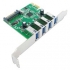  PCI-E Card :USB3.0 PCI-Express Card (4 External Ports)-Renesas *Support Low Profile with bracket 