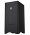  Black Case - Mini-ITX case 90° M/B mounting, small footprint design, 1x 2.5", 3x 3.5", No PSU 