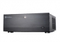  Black HTPC Case- Aluminium Front Panel, 0.8mm SECC body, USB3.0 x 2/ Audio/Mic 