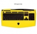  Aivia Gaming Keyboard, Yellow, 3 different levels of elastic force, Touch & Slide Volume, 20 Anti-Ghost key, LED Backlight 