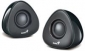  USB stereo Speakers, USB power, Black, Total 4 Watts, Plug & Play, for either PC or MAC, Great design for notebook or desktop 