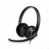  Headset with Mic, 40mm driver, Noise-canceling mic, 2.5m cord w/3.5mm plugs, volume control with mic mute switch 