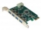 4 ports Superspeed USB 3.0 PCI-E Card with 4-pin Power Connector 