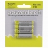  AAA Rechargeable Batteries: Ultra High power, 900mAh, 4 pack 