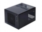  Black Cube MiniITX Case, Front IO, with 450W, 80PLUS Bronze Certified PSU, 1x SlimODD bay, 1ea 2.5 and 3.5in HDD bays 