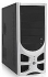  ATX MidiTower - Black/Silver, no PSU, drive bays: 4x5.25" & 1x3.5" ext, 4x3.5" int, front USB+Audio+Mic 