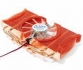  Video Card Cooler, 2 Ball Bearings with LED, Heatpipe, Fan Speed: 1400~2500RPM (±10%), Noise Level: 18~28dBA (±10%) 