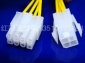  Conver 4pin(F) to 8Pin(M) CPU extension power cable 10cm 
