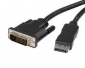  Display Port to DVI Cable M-M, 1.8/2m 