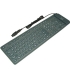  Keyboard:Foldable Water Proof USB + PS2 Keyboard in Black 
