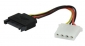  1x SATA Male TO 1x MOLEX Female adapter cable - converts SATA power to normal 4 pin Molex 