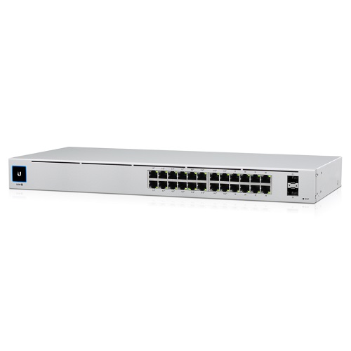 UniFi 24 port Managed Gigabit Switch - 16x PoE+ Ports, 8x Gigabit Ethernet Ports, with 2xSFP - 95W - Touch Display - Fanless - GEN2  
