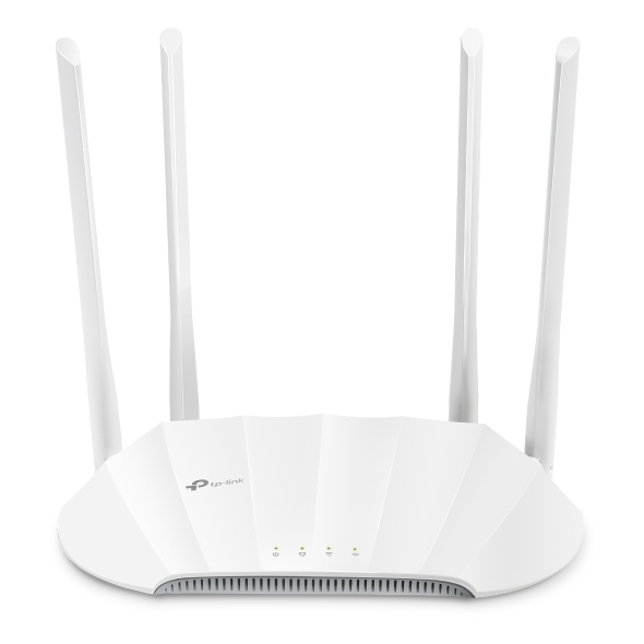  Access Point: AX1800 Dual-Band Wi-Fi 6 SPEED: 574 Mbps at 2.4 GHz + 1201 Mbps at 5 GHz SPEC: 4 Fixed Antennas, 1 Gigabit Port, Passive PoE Supported, AP/Client/Range Extender/Multi-SSID Mode  