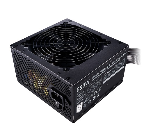  <B>ATX PSU</b>: 650W MWE White Series<BR>80Plus, 120mm HDB Fan, 1x CPU (4+4 Pin), 1x CPU (8 Pin), 4x PCI-E (6+2 Pin), 3x Molex, 6x SATA  