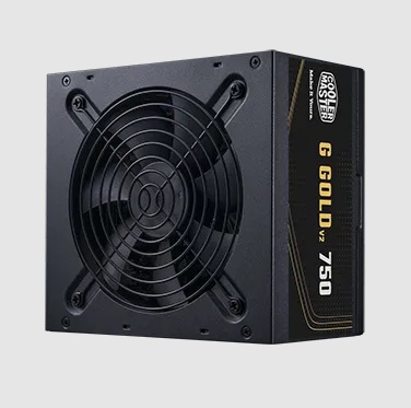  <b>ATX PSU</b>: 750W G GOLD V2 ATX3.1<BR>80Plus Gold, 120mm Fan, 2x CPU (4+4 Pin), 4x PCI-E (6+2 Pin), 6x SATA, 140 x 150 x 86 mm  