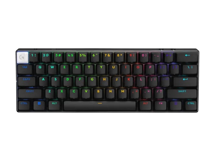  <b>Mechanical Wireless Gaming Keyboard: </b>PRO X 60 LIGHTSPEED Tactile - Black<br>LIGHTSPEED Wireless 60% Percent Gaming Keyboard with KEYCONTROL, LIGHTSYNC RGB, and Optical Switches  