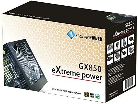  ATX PSU 850W 80 Plus 120mm Fan - 1x ATX 20+4 PIN, 4x SATA, 2x Molex, 2x PCIE 8 PIN (6+2), 1x CPU/EPS 8 PIN (4+4)  