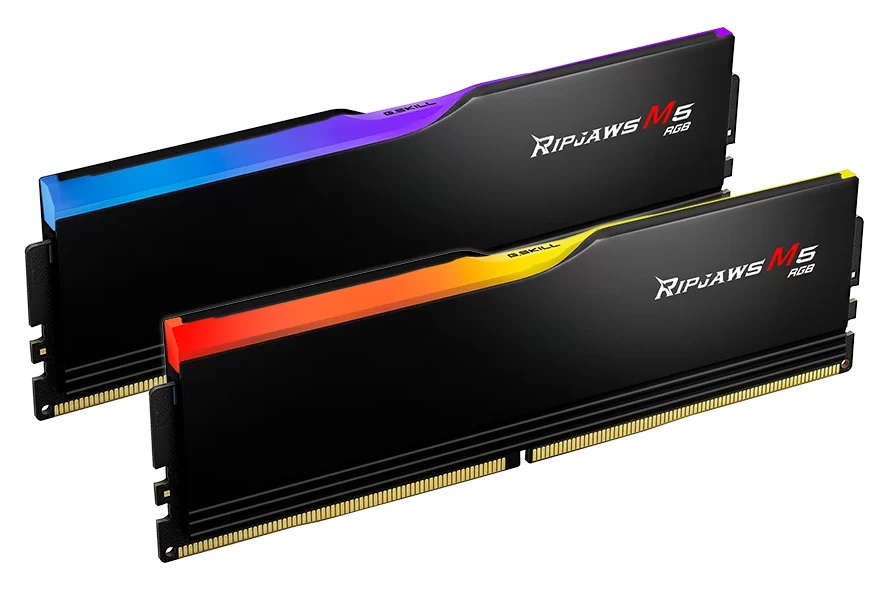  Dual Channel: 32GB (2X16GB) DDR5 6000MT/s CL36 RipJaws M5 RGB Black - Optimised for Intel Desktop Memory  