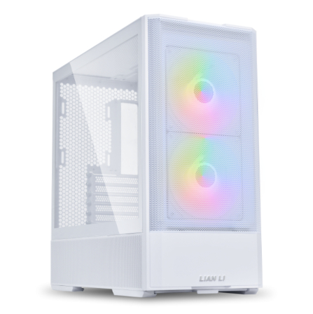  <b>Mid-Tower Case:</b> LANCOOL 207 - White<br>2x 140mm ARGB Fans, 2x 120mm PWM Fan, 2x USB 3.0, 1x USB Type-C, 1x Audio, Tempered Glass Side Panel, Supports: ATX/mATX/mini-ITX  