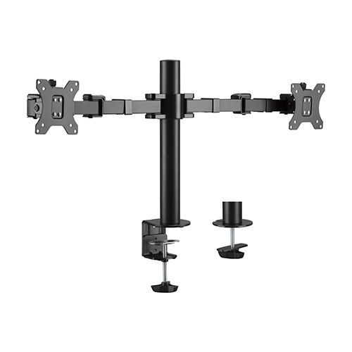  Dual Monitors Affordable Steel Articulating Monitor Arm Fit Most 17"-31" Monitors Up to 9kg per screen VESA 75x75/100x100  