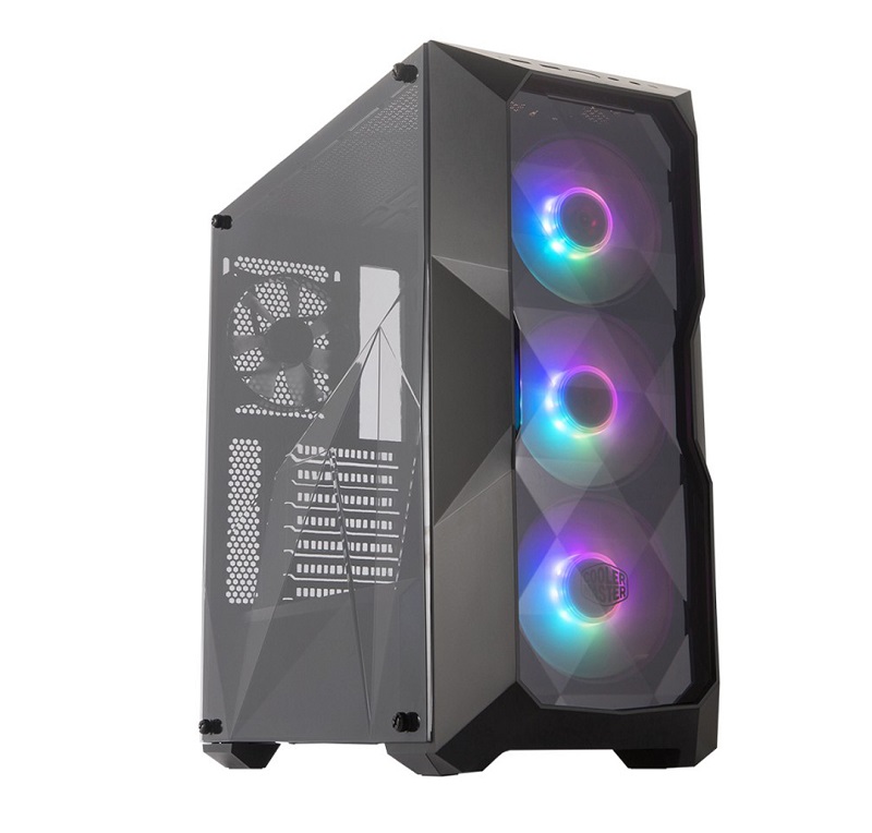  <b>Mid-Tower Case</b>: MasterBox TD500 Crystal A.RGB, <BR>Crystal Clear Front Panel, Crystalline Tempered Glass Window, 3x Addressable RGB LED Fans, A.RGB function via Controller or MotherBoard Sync, Supports: ATX/mATX/mini-ITX  