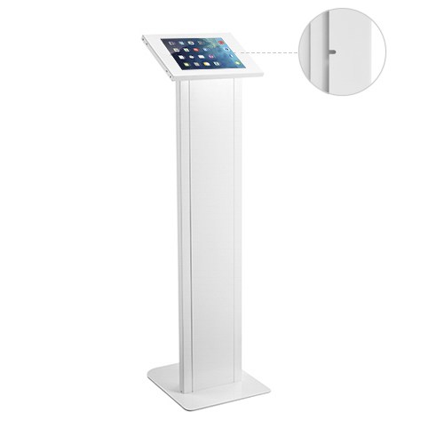  Anti-theft Freestanding Tablet Kiosk Stand 9.7/10.2 Ipad, 10.5 Ipad Air/Ipad Pro, 10.1" Sansung Galaxy TAB A (2019)- White  