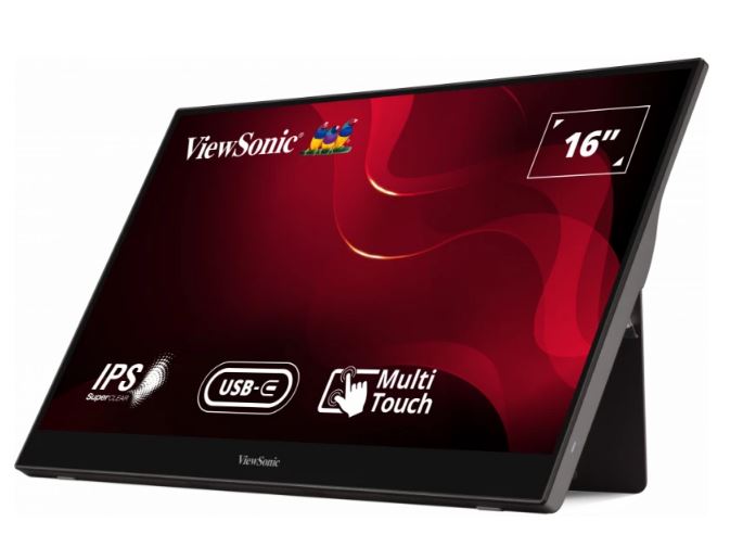  16 Touchscreen FHD IPS , 2x Type-C (Power in with Video & Data). 3.5mm Audio, Mini HDMI x 1, Ultra Portable Monitor  