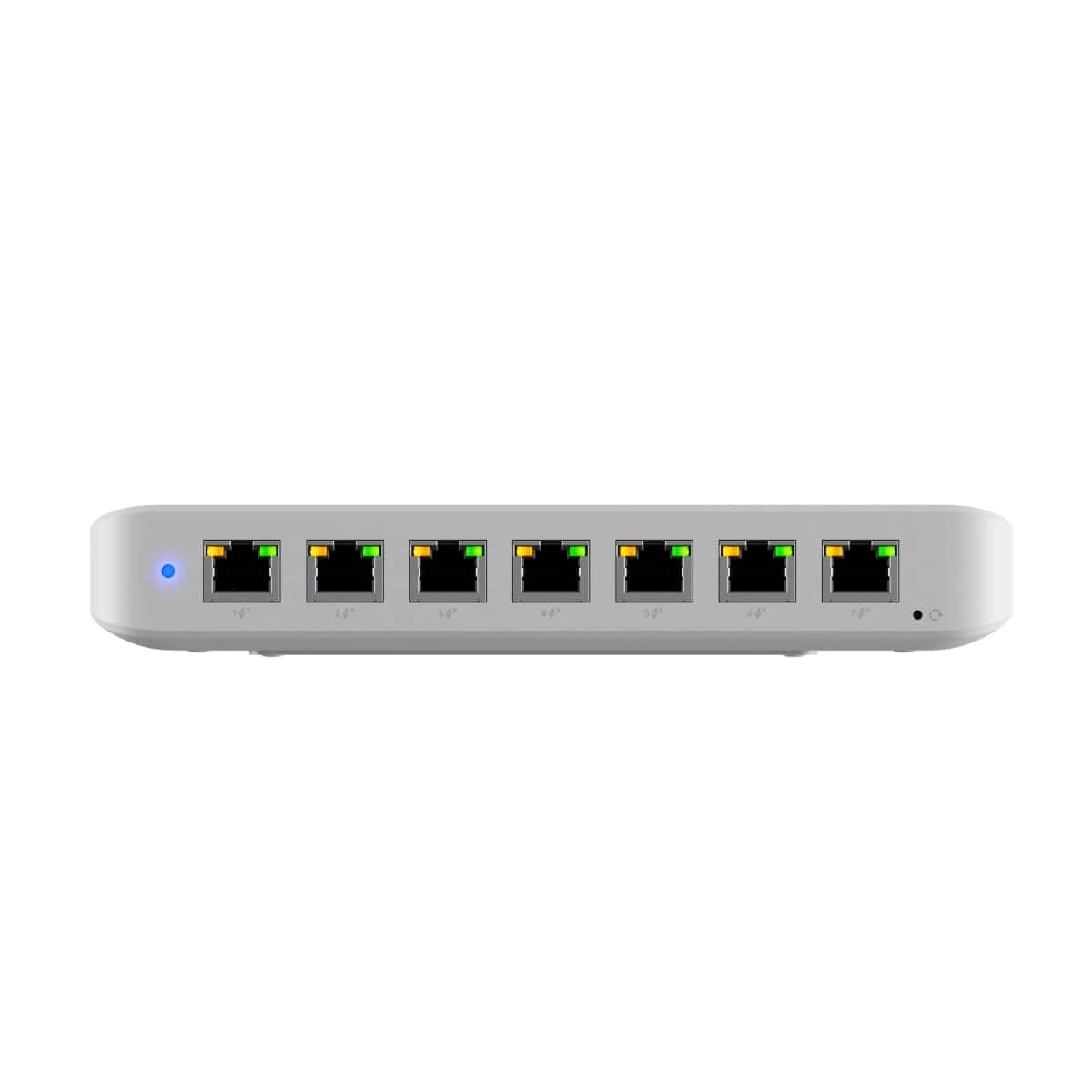  Ultra 60W, Compact 8-port Layer 2 GbE PoE Switch, Versatile Mounting, 7 GbE PoE+ Output ports, 1 GbE Port, Includes PSU, 2Yr Warr  