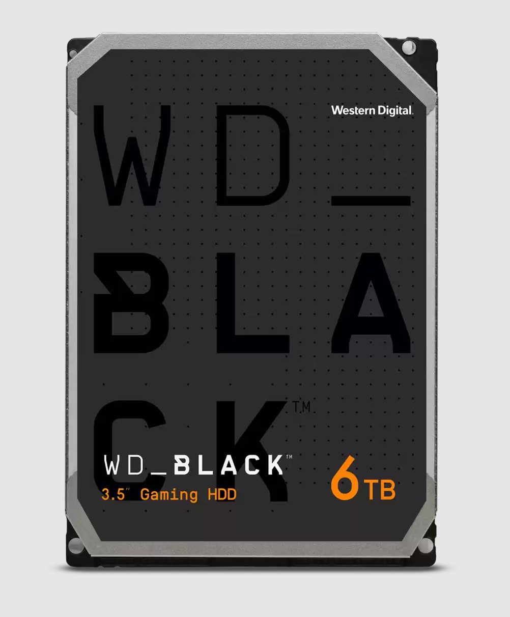  WD Black 6TB 3.5" HDD SATA 6gb/s 7200RPM 256MB Cache CMR Tech for Hi-Res Video Games 5yrs Wty  