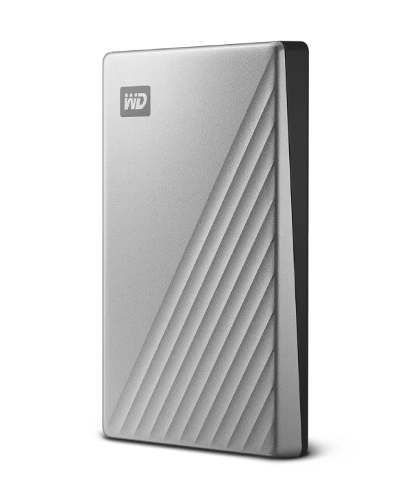  <b>Portable 2.5" Drive:</b> 2TB My Passport Ultra, USB Type-C - Silver  