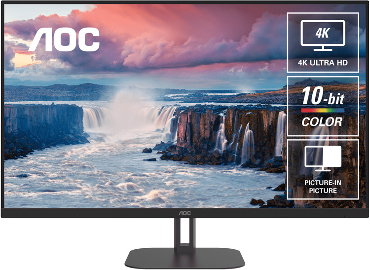  32" 3840X2160 UHD 4K 4MS 60HZ VA PANEL, 16:9 W-LED MONITOR, HDMI/DP, HDR10, EARPHONE, VESA100X100, 3 YEARS WARRANTY  