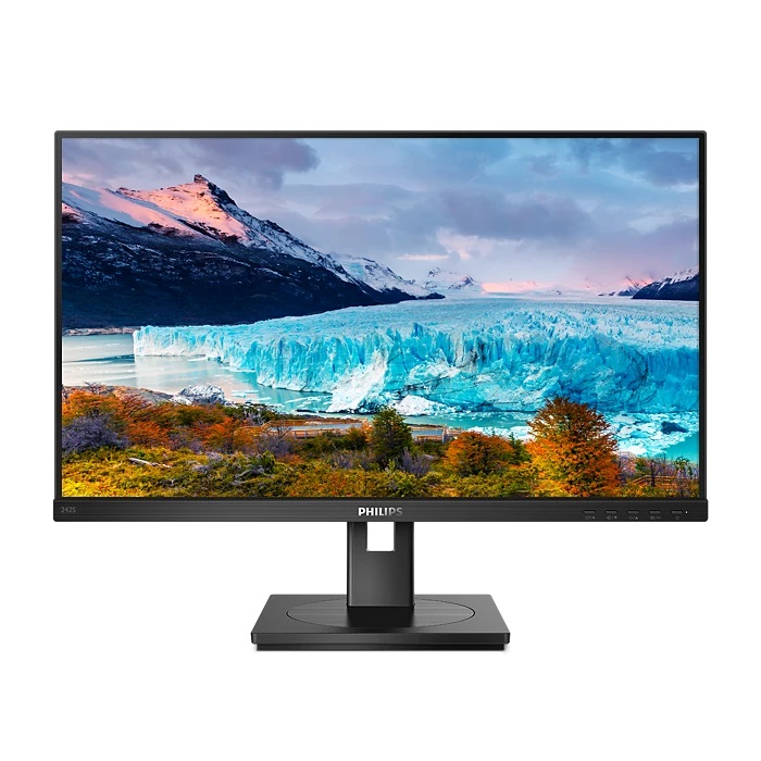  23.8" IPS Monitor: 1920x1080 @75Hz, 4ms (GtG), 1x HDMI/VGA/DVI/DP, 100x100 VESA, Speakers 2x 2W, Tilt/Pivot/Swivel/ Height Adjustable Stand  