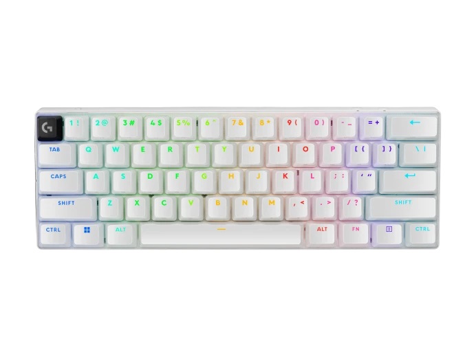  <b>Mechanical Wireless Gaming Keyboard: </b>PRO X 60 LIGHTSPEED Tactile - White<br>LIGHTSPEED Wireless 60% Percent Gaming Keyboard with KEYCONTROL, LIGHTSYNC RGB, and Optical Switches  