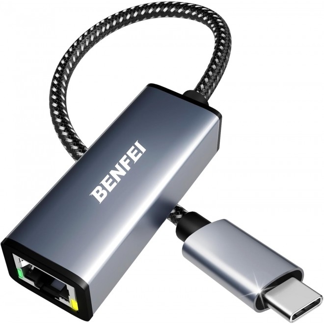  USB Type-C to Ethernet Adapter (Thunderbolt 3 to RJ45)  