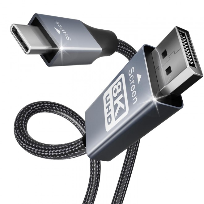  USB Type-C to DisplayPort Cable 3m (8K@60Hz, 4K@144Hz)  