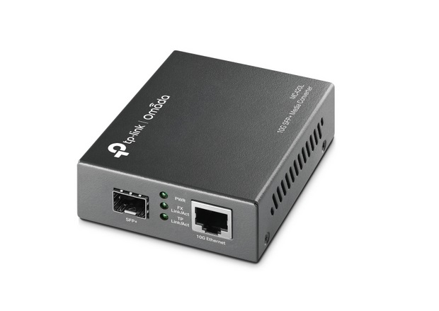  "Omada 10G Multi-Gigabit RJ45 to 10G SFP+ Slot Supporting MiniGBIC Modules PORT: 1 10G SFP+ Slot, 1 10G Multi-Gigabit RJ45 Port (Auto MDI/MDIX) SPEC: Chassis MC1400 Rack-mountable"  