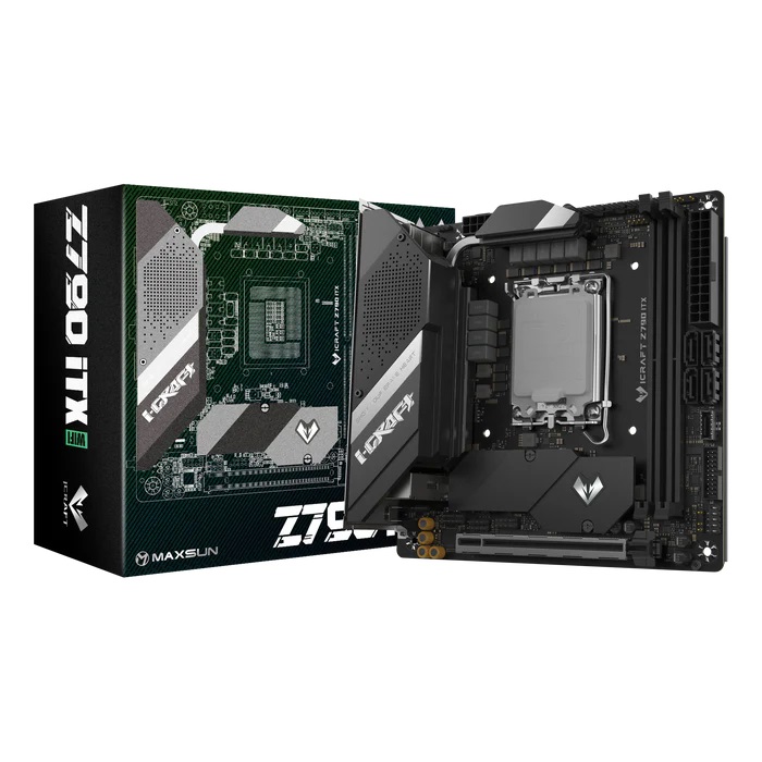  Z790 ITX Motherboard: 1700 Socket For Intel 14th/13th/12th Gen. Processors <br>2x DDR5, 4x SATA 6Gb/s, PCIe 5.0, 2x M.2 Gen4, USB 3.2, 2.5GbE LAN, Wifi 6E + Bluetooth 5.3, Realtek ALC897 Audio, HDMI/DP  