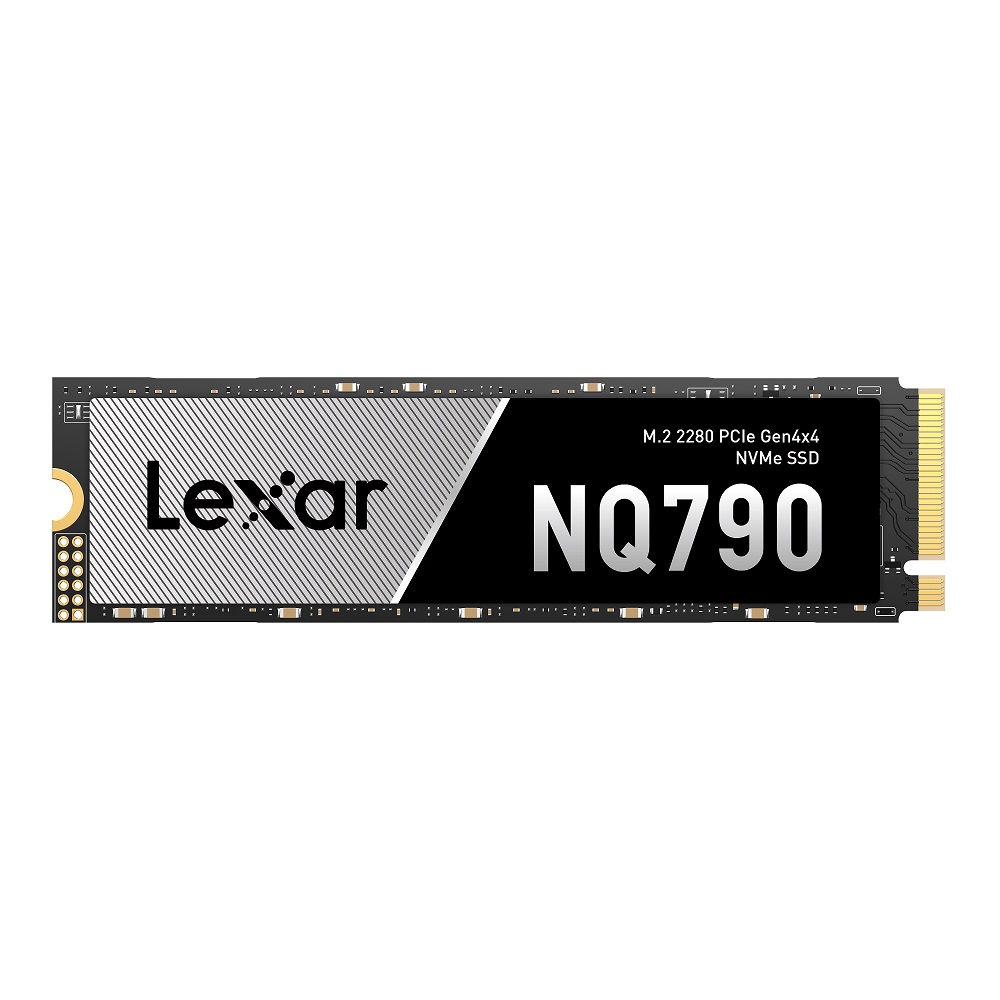  <b>M.2 NVMe SSD:</b> 1TB NQ790 M.2 2280 PCIe Gen 4x4 NVMe, Read: 7000MB/s, Write: 6000MB/s, R:800K/W:600K IOPS, 600 TBW, 1.5M MTBF  